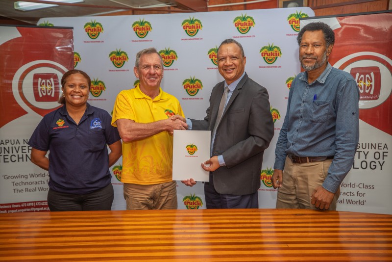 Trukai Industries gives PNG University of Technology K1 million for Agriculture Research